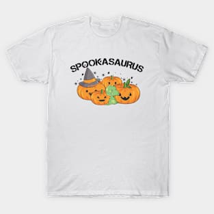 Spookasaurus Spooky Season, Halloween Pumpkin Design, Spooky Halloween, Funny Tis the Season , Halloween Boys And Girls T-Shirt